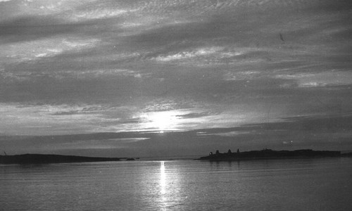 Coucher de soleil dans la passe de Toul-ar-Staon